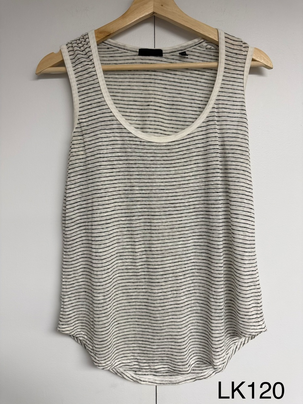 ATM Anthony Thomas Melillo 100% Linen Striped Tank Top XS